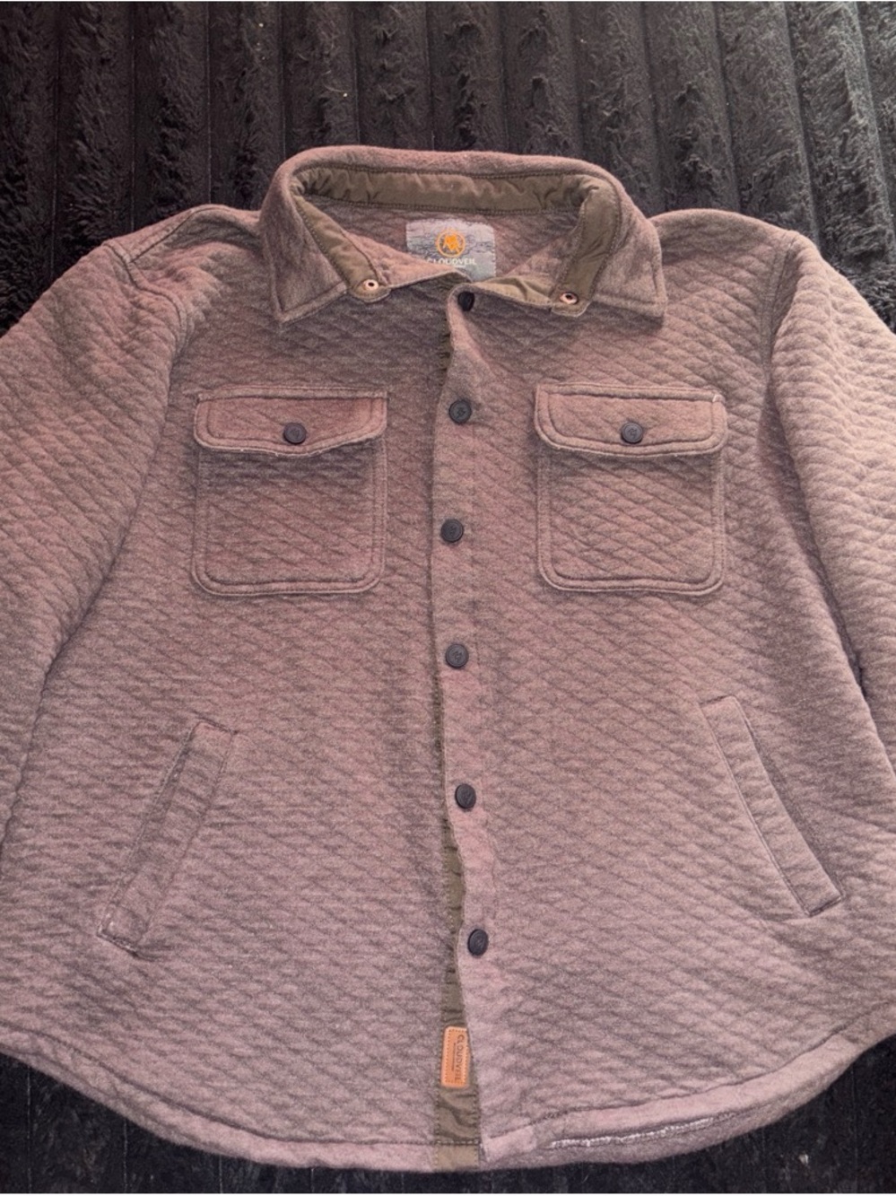 Cloudveil Quilted Button-Front Women's Jacket in brown